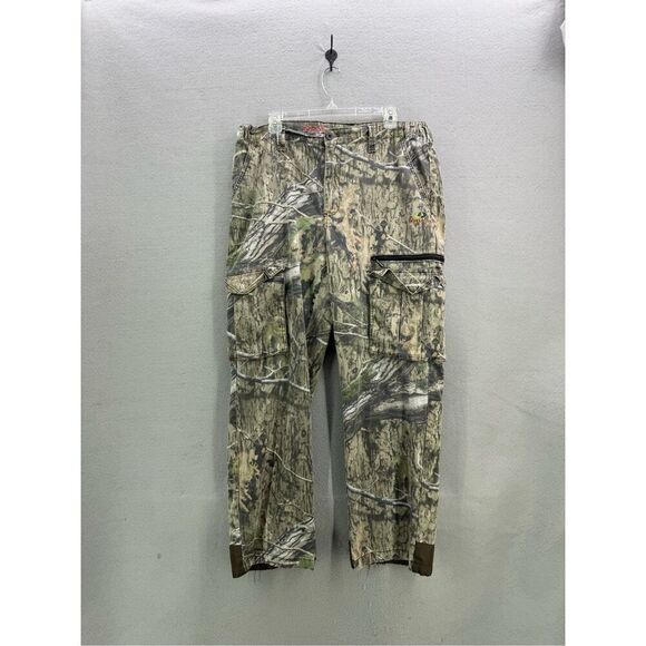 Mossy Oak Mens Multicolor Camo Break Up Country Cargo Hunting Pants Size Large - Picture 1 of 9